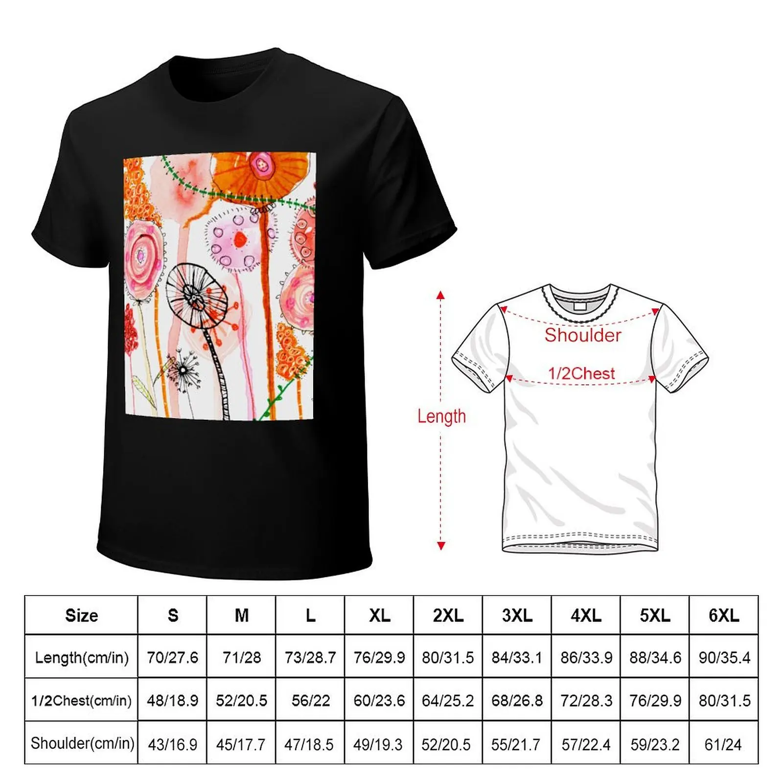 Buster’s Flowers to Get Well Soon T-Shirt Plus Size Basic Cotton T-Shirt