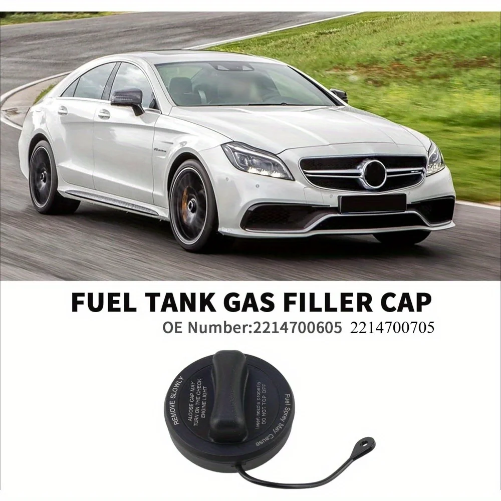 Fuel Tank Gas Filler Cap with Strap for Benz C230 CLK500 E320 E500  C240 C320 C300 C350 CL550 E350 E550 C63 CL63 CL65 CLS63 AMG