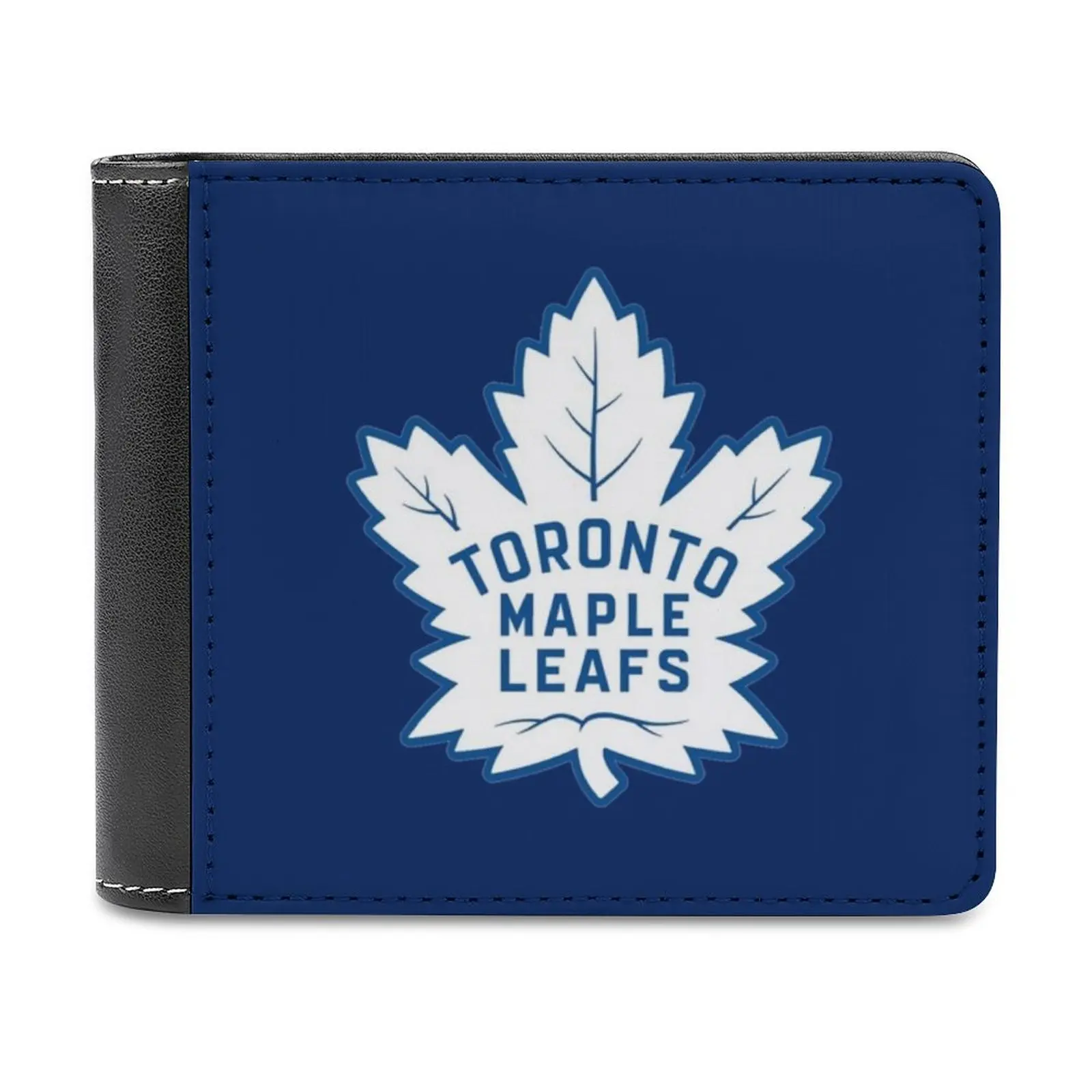 

Canada Blue Leafs Leather Wallet Men's Wallet Diy Personalized Purse Father's Day Gift Hockey Mapleleafs Toronto Leafs