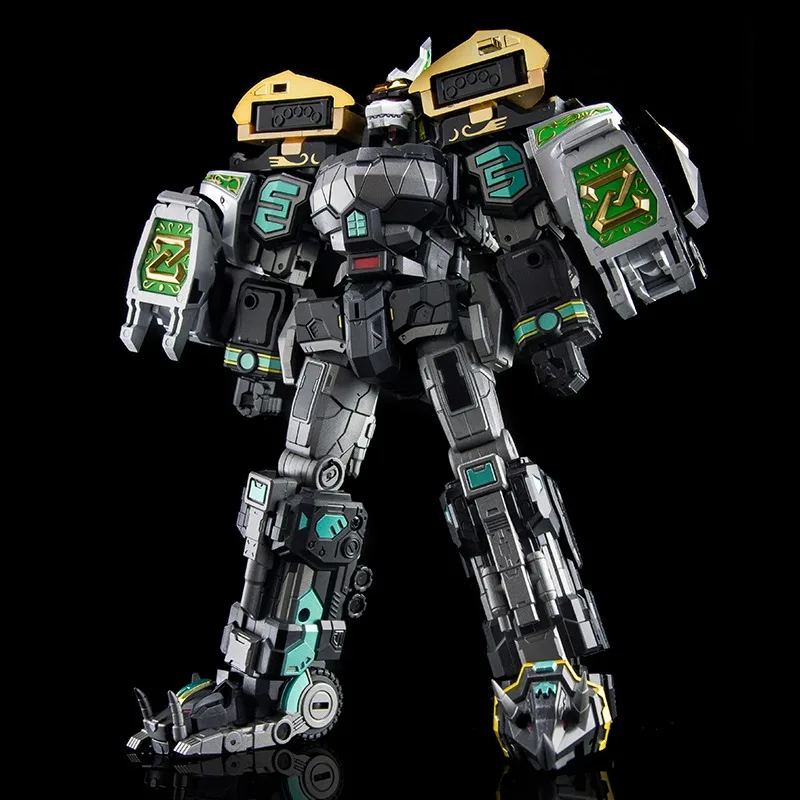 В наличии Lucky Cat Dino Megazord MC03B MC05 Lung Wang Kai Sa Dark Dinosaur Troop Fusion Transformation Игрушечная модель