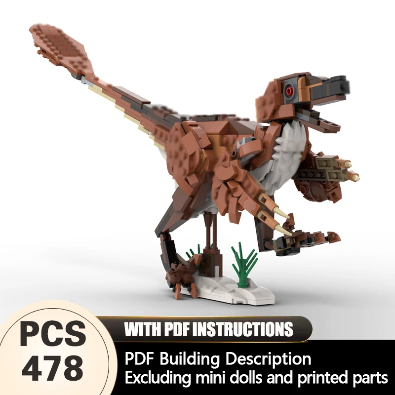 Creators Animal Series Model MOC Building Bricks Velociraptor Modular Technology Gifts Holiday Assemble Children Toys Suit