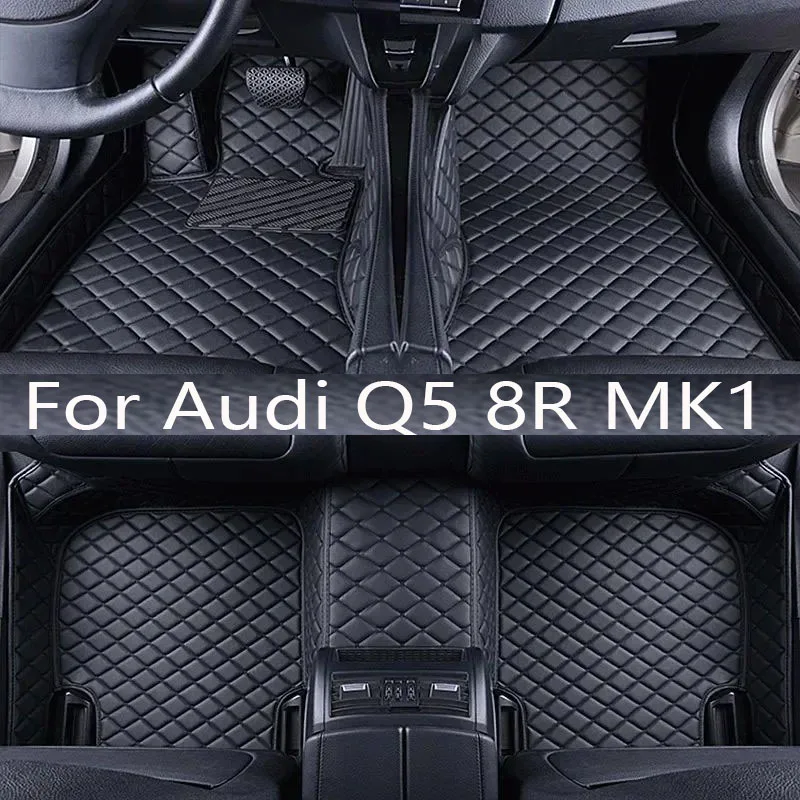 

Car Mats For Audi Q5 8R MK1 2009-2017 Luxury Leather Rug Durable Anti Dirt Carpet Auto Floor Mat Set Car Interior Accessories