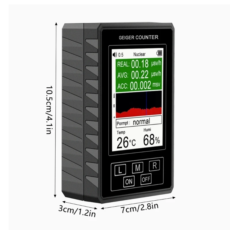 EMF Meter Electromagnetic Field Radiation Detector Emission Dosimeter XR1 Portable Tester Tool Home Office Outdoor 918D