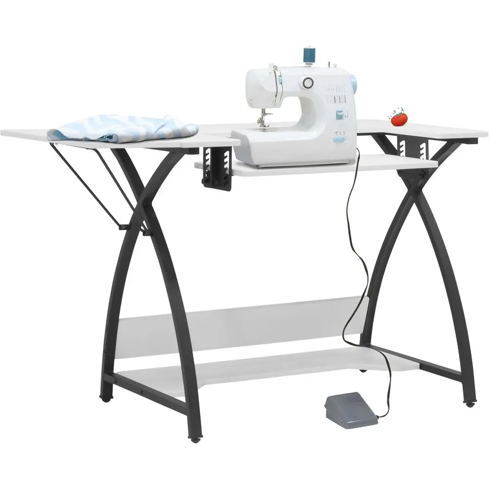 

Стол для рукоделия и шитья Comet Plus с боковыми и нижними полками - также можно использовать как компьютерный стол