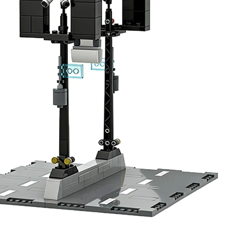 198 ชิ้น บิลบอร์ดแบบโมดูลาร์สำเร็จรูป MOC ปรับแต่งได้ บล็อกตัวต่อแบบโมดูลาร์ ของเล่นเทคโนโลยี DIY สำหรับเด็กผู้ชาย ของขวัญคริสต์มาส