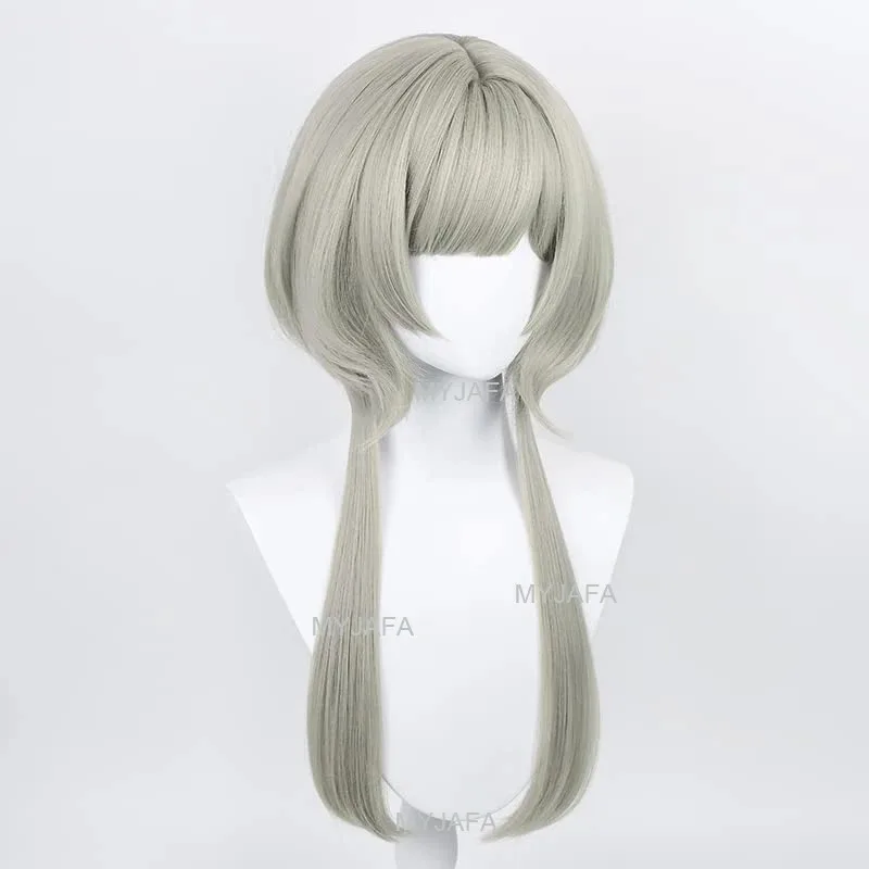 CyHigh Quality Game Impact Fatui Косплей Парик Sandrone Marionette Термостойкие синтетические волосы Аниме Парики + Кепка для парика