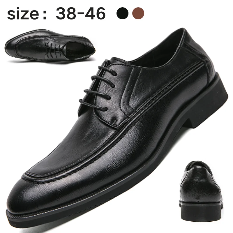 

Mens Oxford Shoes Formal Business Wedding Leather Shoes Extra Size 46 Comfortable Classic Design
