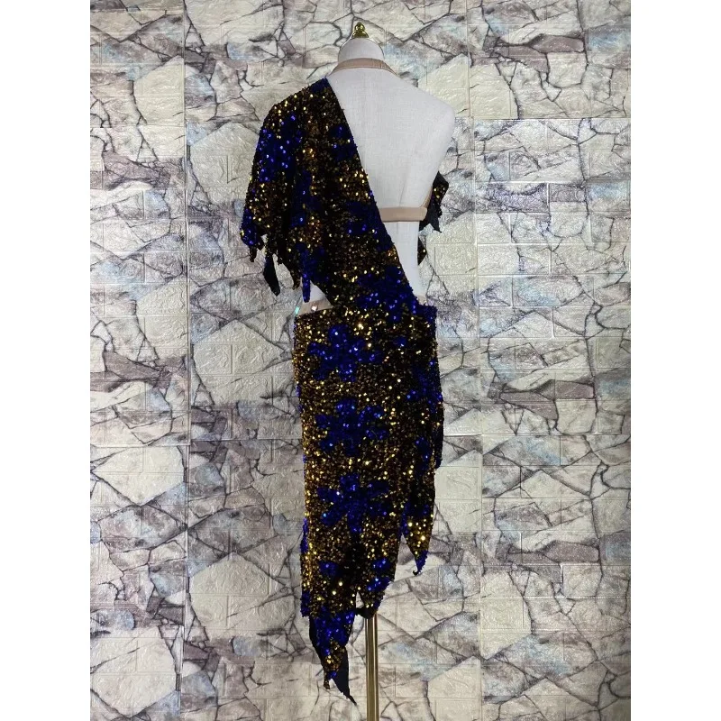 Customized New Belly Dance Costumes Inspirational Sexy Set Flash Performance Dress Competition Team Dress