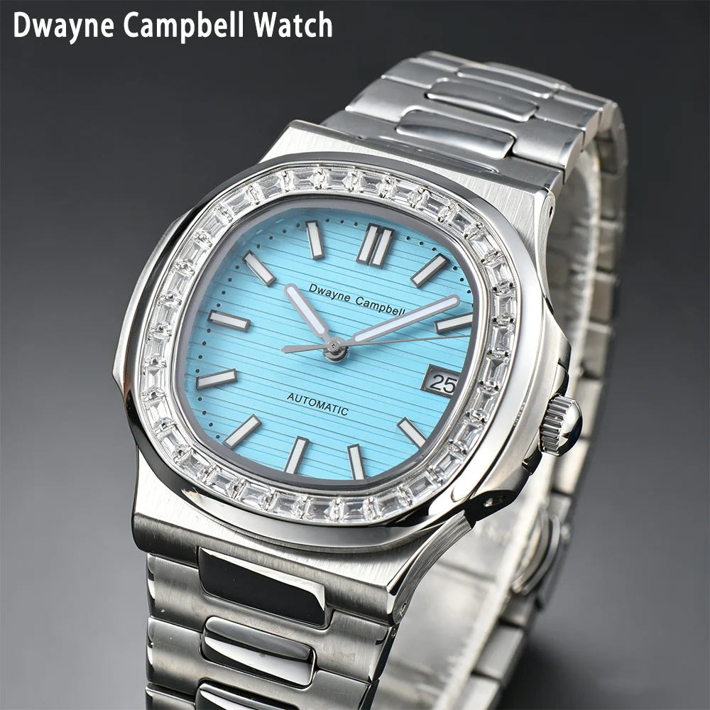Mid to High End Watch 41MM Dwayne Campbell Sapphire Glass NH35 Movement 316L Stainless Steel Green Luminous Dial Business Watch