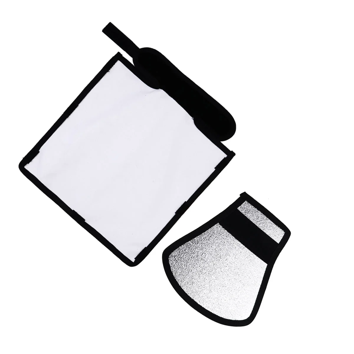 2pcs Practical Camera Reflecting Plate Flashlight Light Barrier External Flash Reflector Camera Reflector