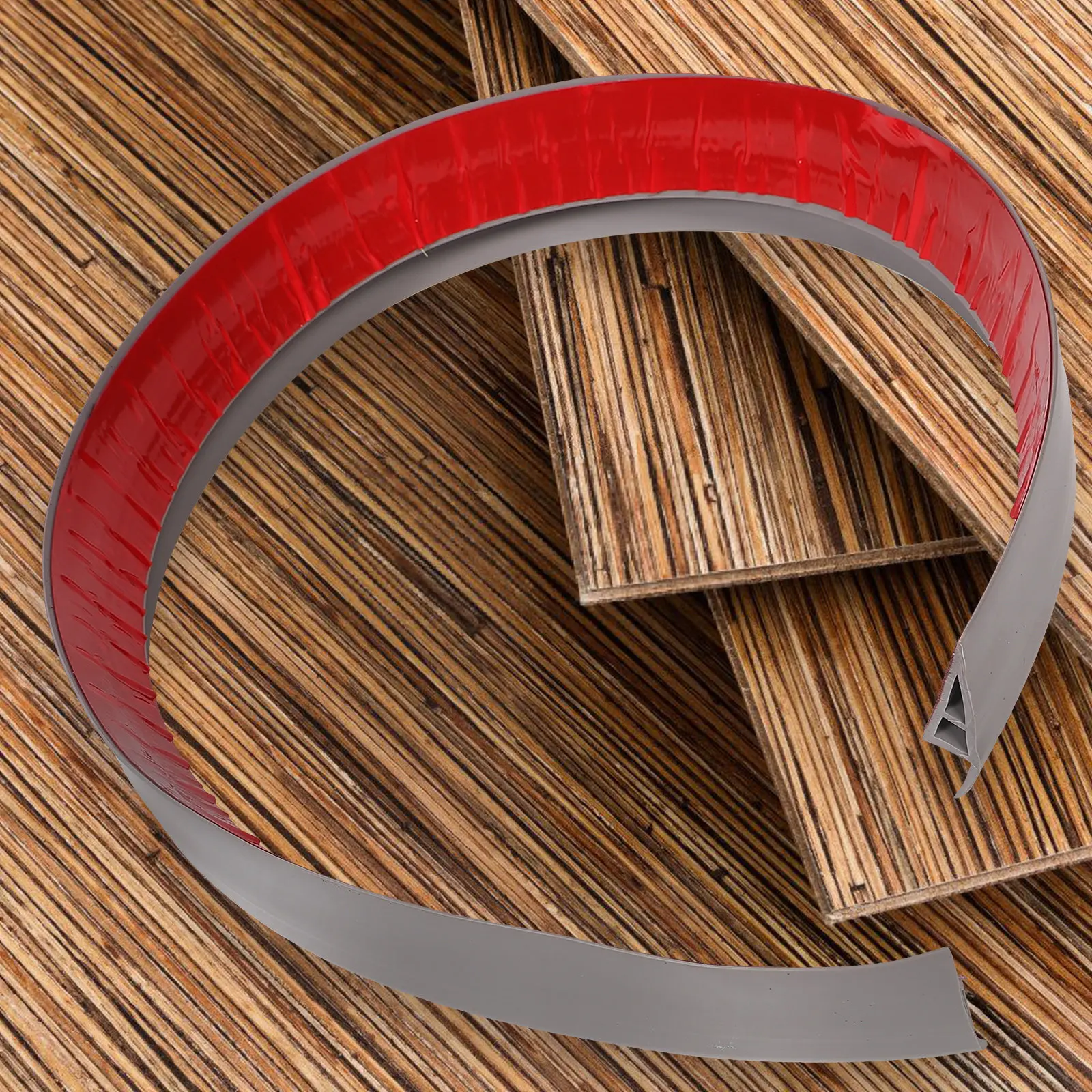 PVC Carpet to Tile Transition Strip Self-Adhesive Floor Edging Strip for Homes Hotels Restaurants Smooth Seamless Floor