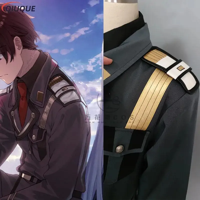 Disfraz de Anime 86 Eighty Six Shinel Nozen, peluca, traje de juego, uniforme, traje de fiesta de Halloween