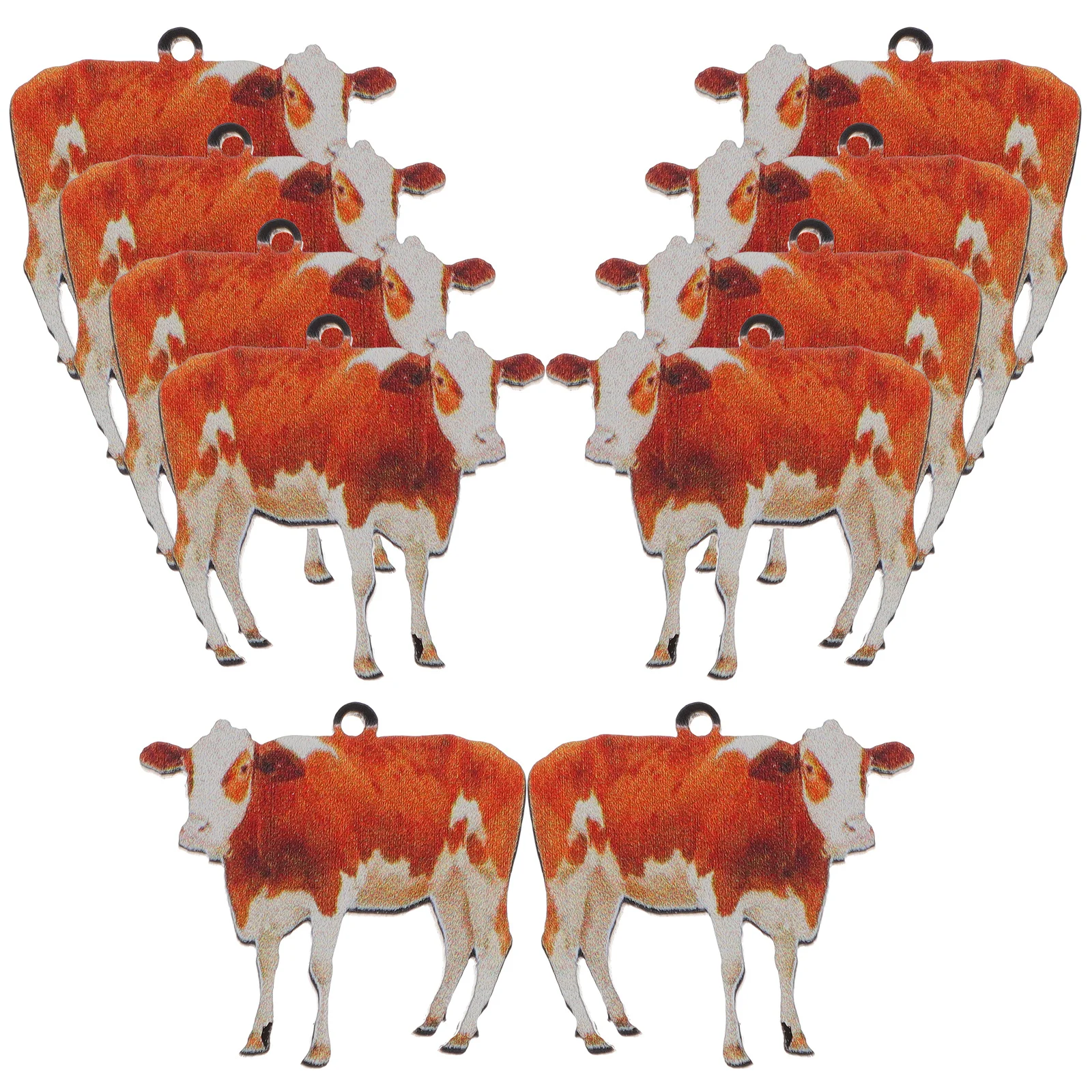 

20 шт., милые подвески в виде животных, акриловые прочные подвески «сделай сам», подвесные аксессуары для изготовления ювелирных изделий с отверстиями, подвески в виде животных