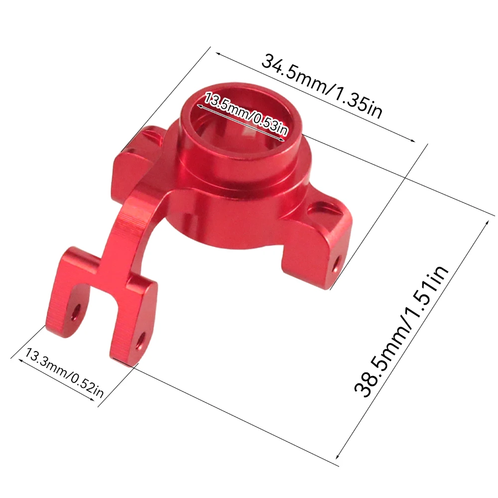 Aluminum Front Steering Knuckle Hub Carrier For MJX Hyper Go 7303 RC Car Upgrade accessories Parts ，Replace OEM#P73230B