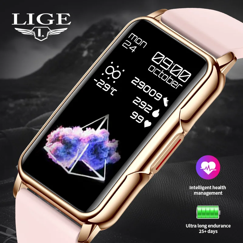 Fitness Smart Bracelet Women Call Reminder Smartwatch Men Heart Rate Blood Oxygen Waterproof Sport Smart Band Watch Ladies+Gift