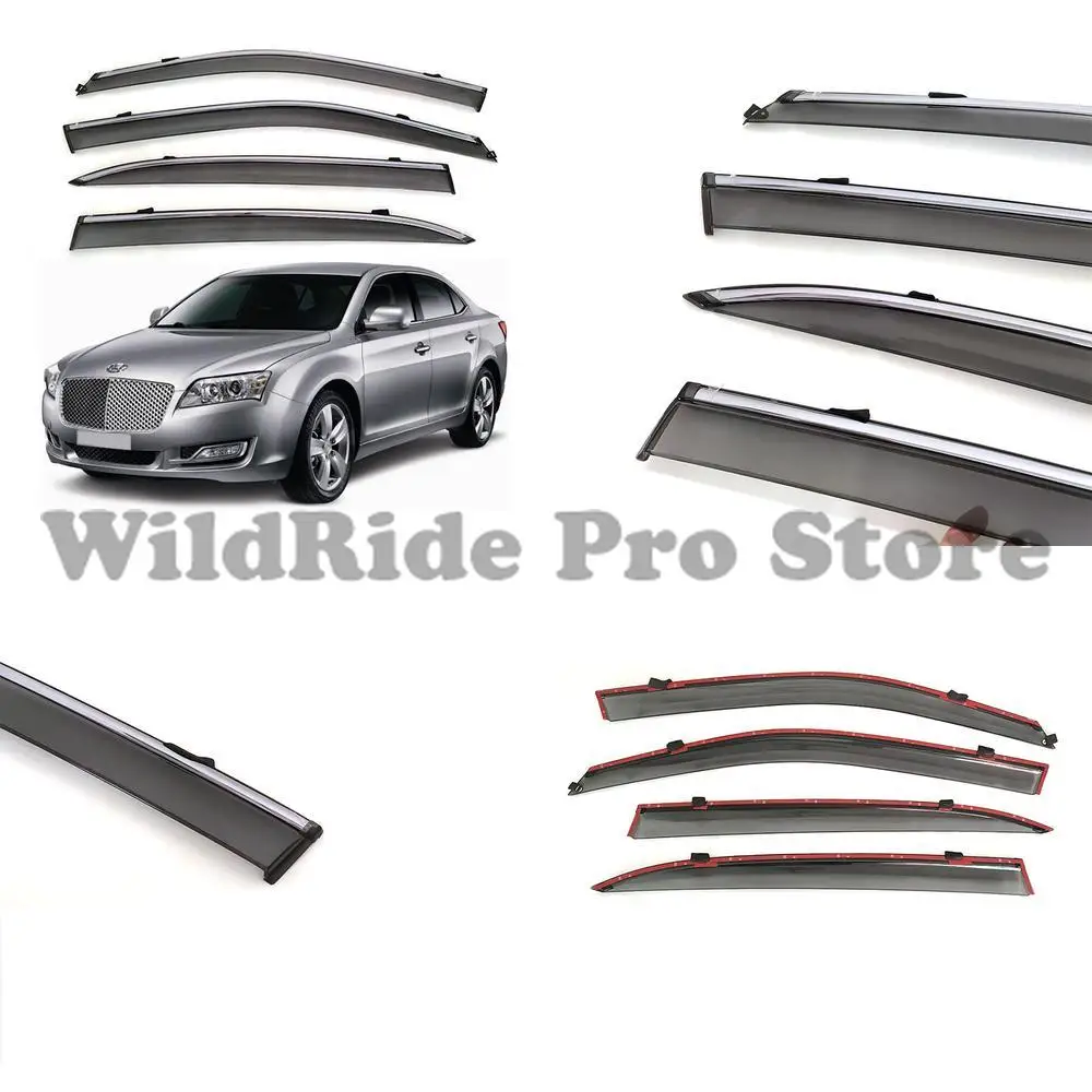 

1 комплект, специально разработанный для Huatai Lusheng E70, козырек от дождя на окно автомобиля, утолщенный встроенный литой дождевой козырек для инъекций