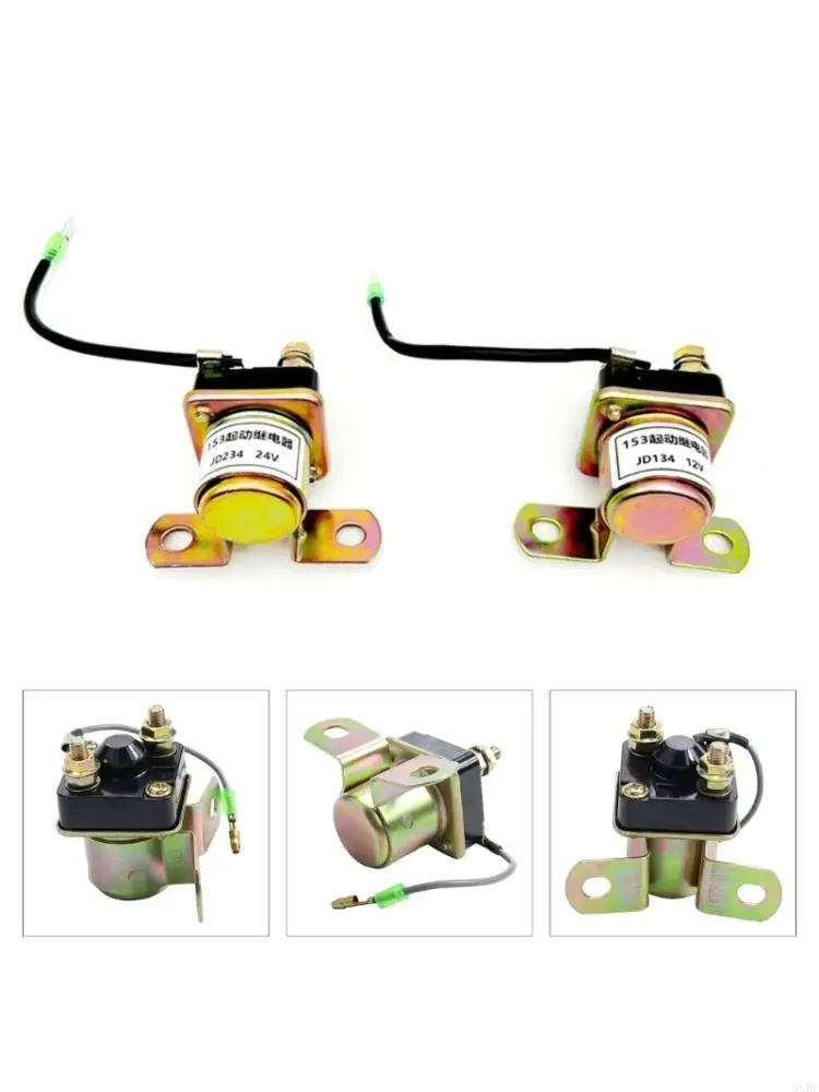 6XDF 12V 24V Heavy Duty Starter Solenoid Relays Replacement Simple Installs for ATV UTV  Engine Motorcycle Applications