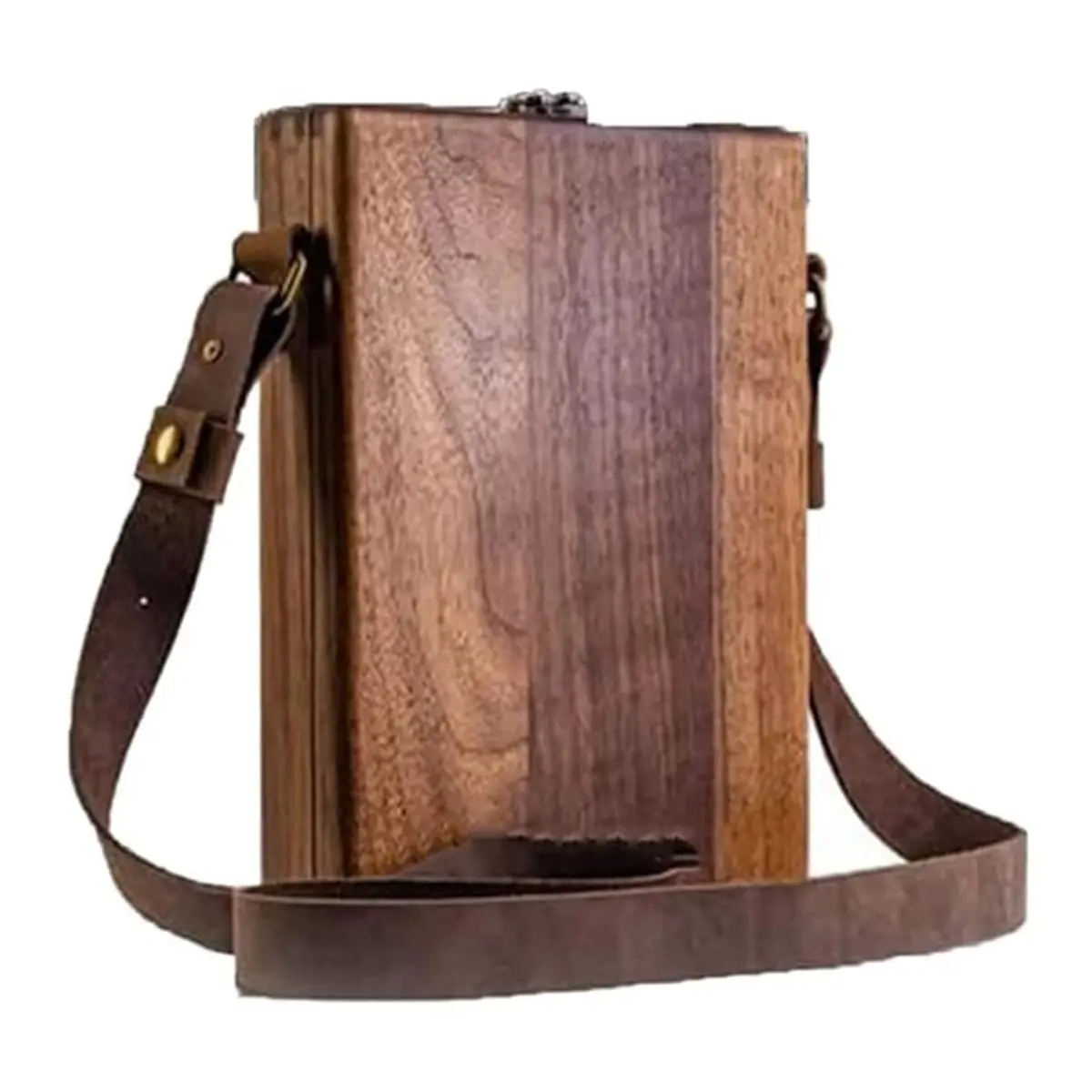 【CYBER MONDAY】Writers Messenger Wood Box - Multifunctional Handmade Crossbody Postman Bag for Artists and Creatives