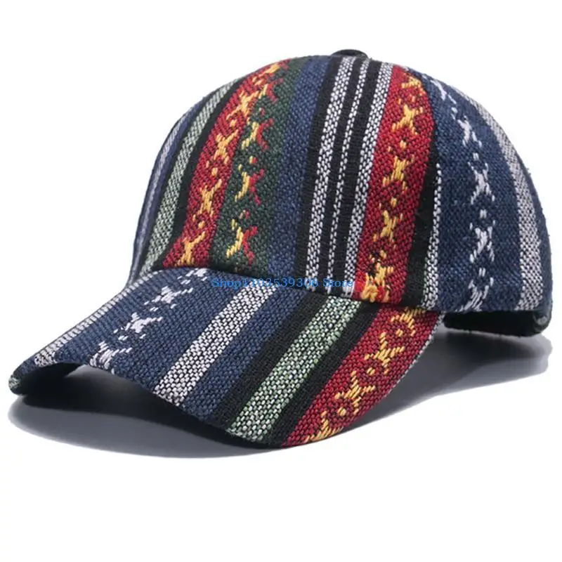 400A قبعة بيسبول أنيقة مخططة بلغت ذروتها قبعة رياضية قبعة ظلة هدية لصديقتك