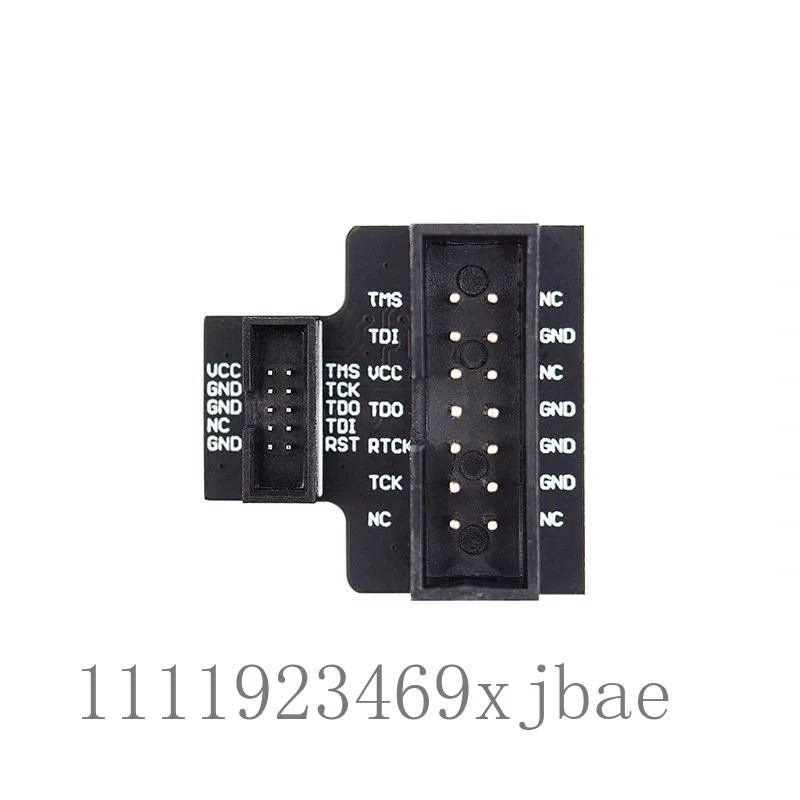 JTAG debug pitch conversion module, 1.27mm 10Pin to 2.54mm 14Pin header transfer board for chip programming