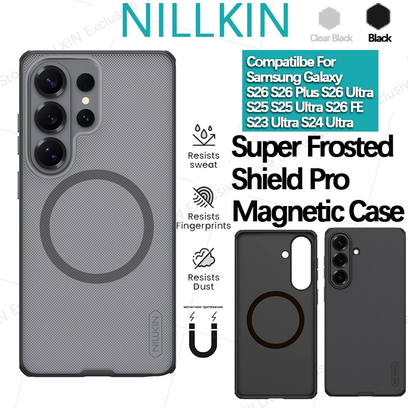 Nillkin For Samsung Galaxy S26 Ultra/S26 FE/S25 S23 S24 Ultra S26 Plus Frosted Shield Pro Magnetic Phone case protective cover