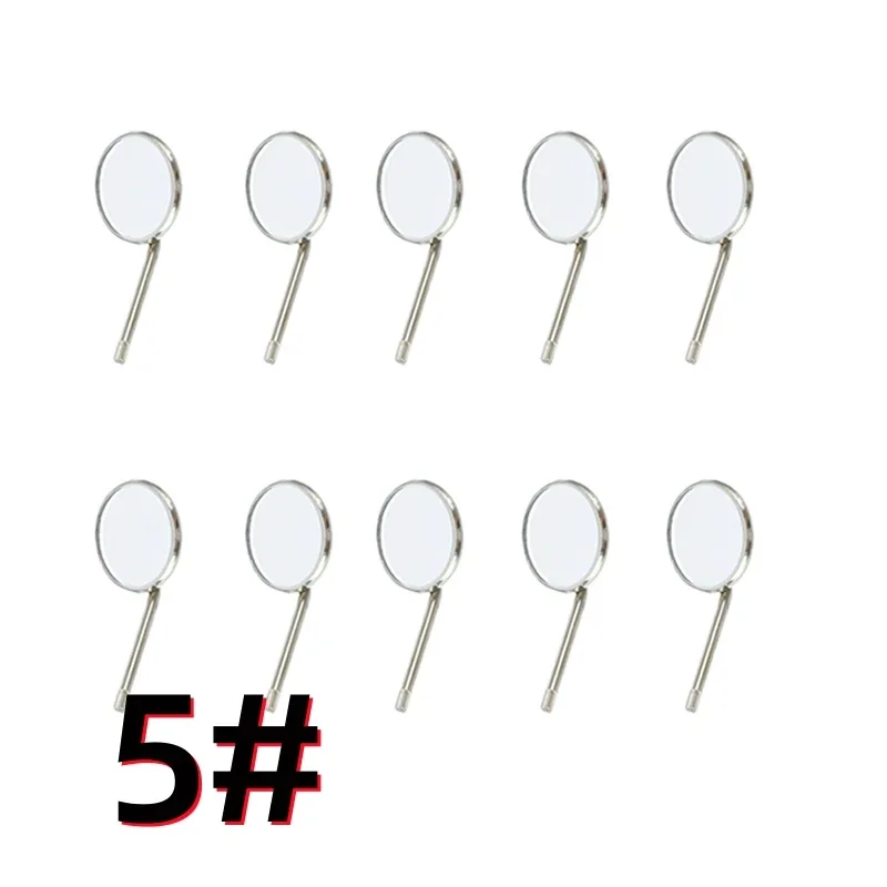 12 pcs Stainless Steel  Mouth Mirror Head  4# 5# Dental Odontoscope Dental Oral Cleaning Accessory