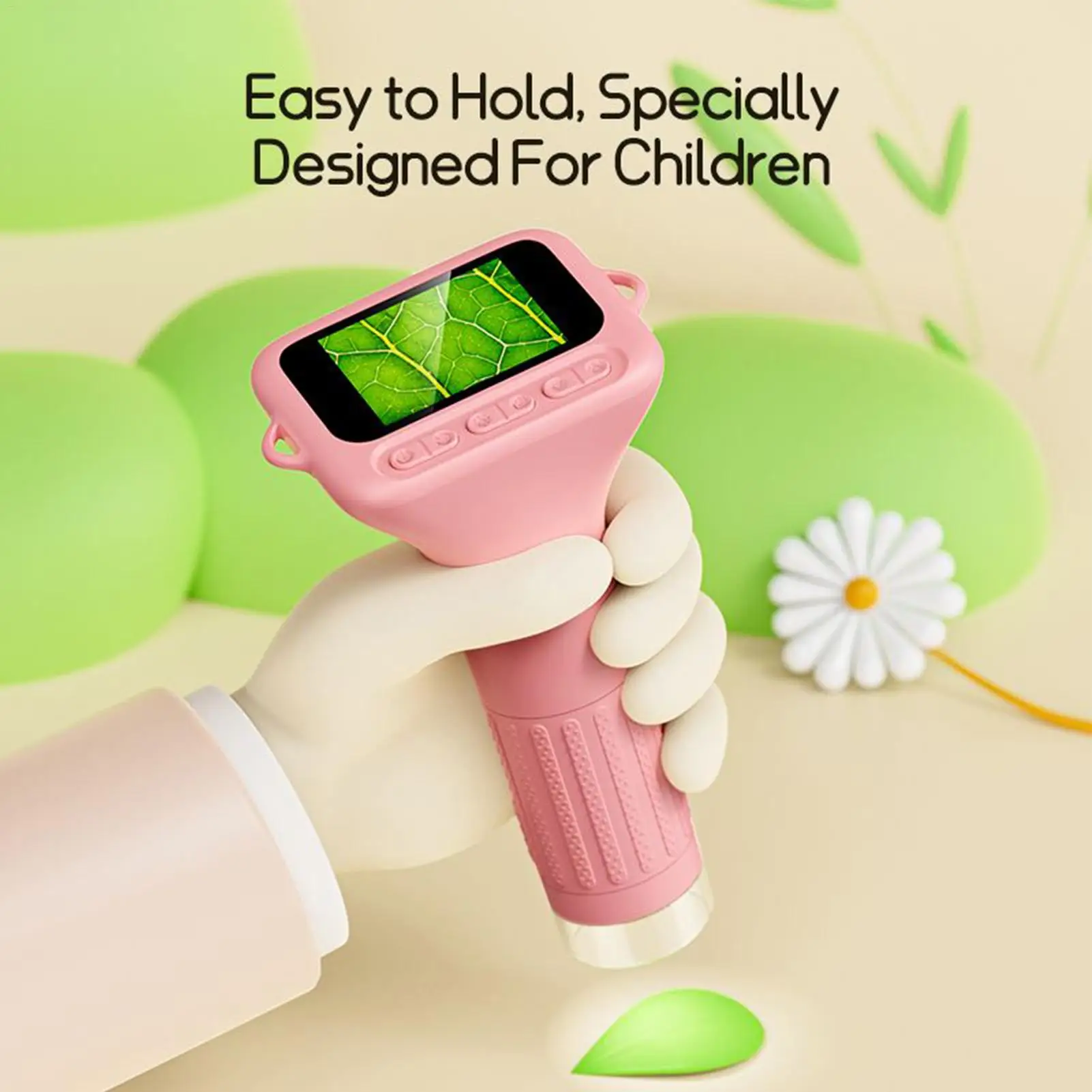 

Microscope Handheld 1000X STEM Science Toy Outdoor Pocket Magnifier For Students Teachers Kids Homeschooling Classroom School