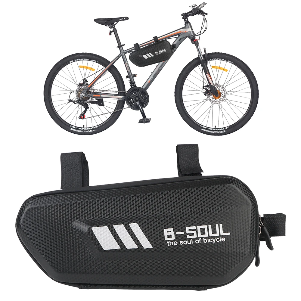 

Triangle Bag Bicycle Hard Shell Bags Waterproof Cycling Top Tube Front Frame Bag 1.6L MTB Road Triangle Pannier Dirtresistant