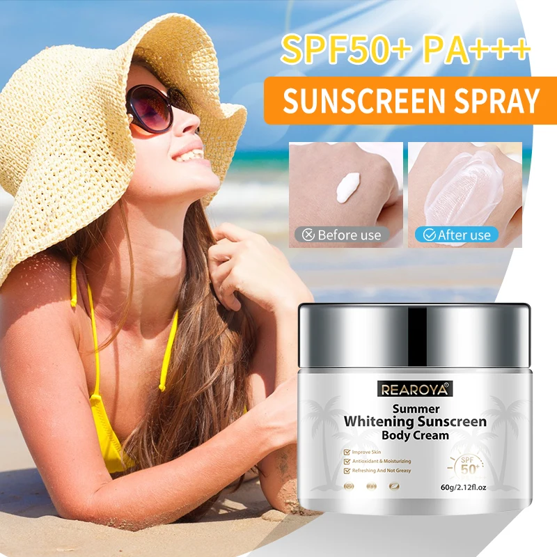 Sunscreen Cream Protector Facial Sun Block Spf50 Gel Isolation Lotion Cream Bleaching Creams Facial Moisturizer Whitening