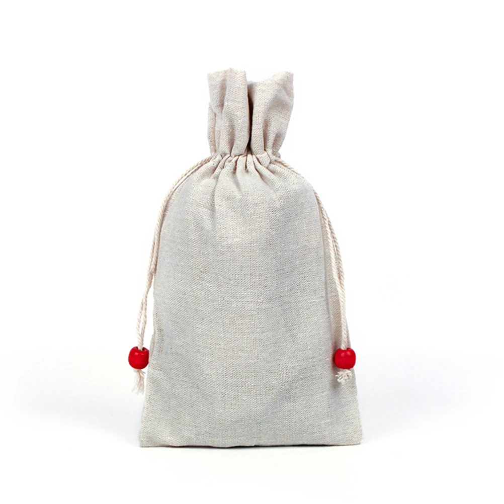 

8Pcs Christmas Drawstring Gift Bags Linen Large Capacity Storage Bags Party Decorative Pouches for Snacks Gifts Cosmetics
