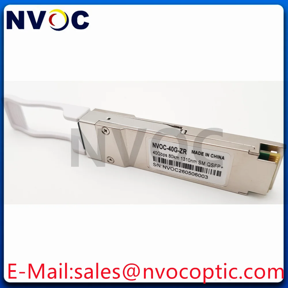 40Gbps QSFP+ ZR(EML+SOA+PIN),80km,Single Mode Duplex LC Module with HUAWEI code
