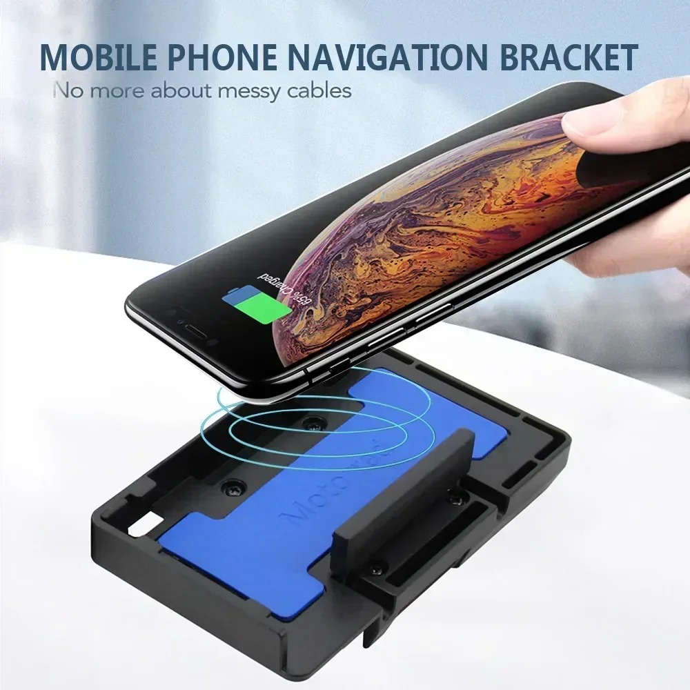 Mobile Phone Navigation Bracket Motorcycle Wireless Charging Charger For BMW R1200GS R1250GS ADV LC F750GS F850GS S1000XR