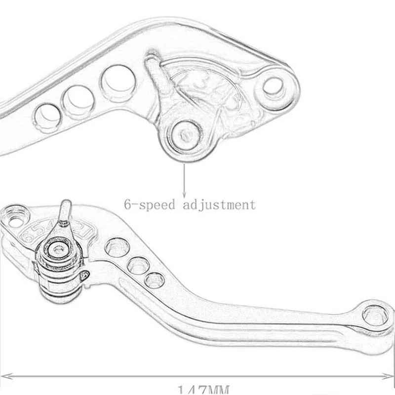 For Loncin VOGE 300 RALLY GY 300 300GY 300RALLY Short Handle Brake Lever Motorcycle RALLY300 CNC Adjustable Short Brake Clutch