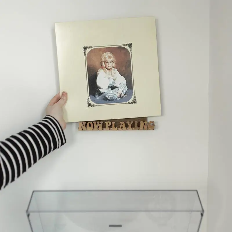 Nu Playing Record Display Hout Krantenhouder Album Rack Rustieke Krant & File Sorter Modieus Interieur Voor Muziek