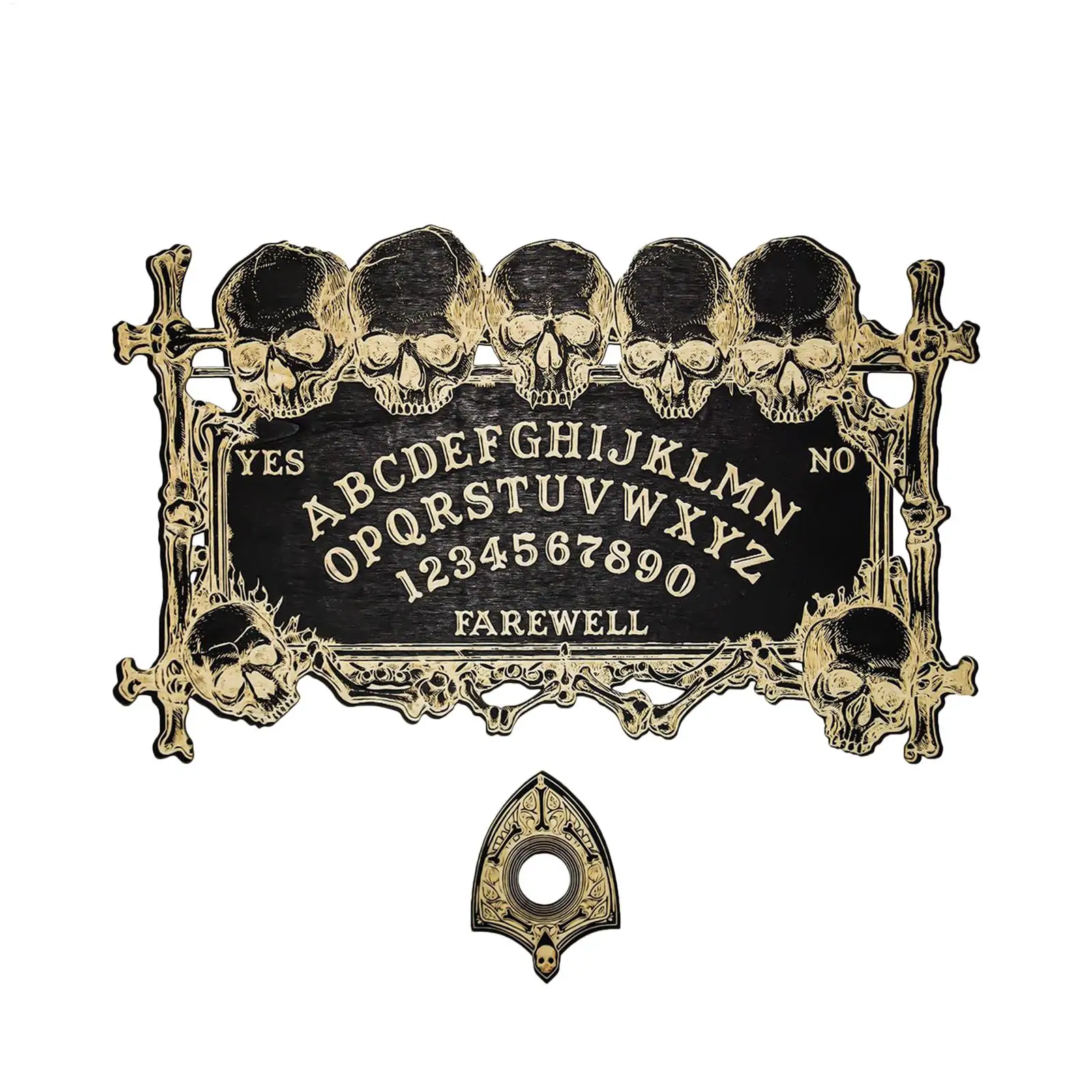 لوحة Ouija لوحة عرافة خشبية محفورة لوحة سحرية مجموعة لوحة ساحرة مستلزمات مذبح الويكا #4