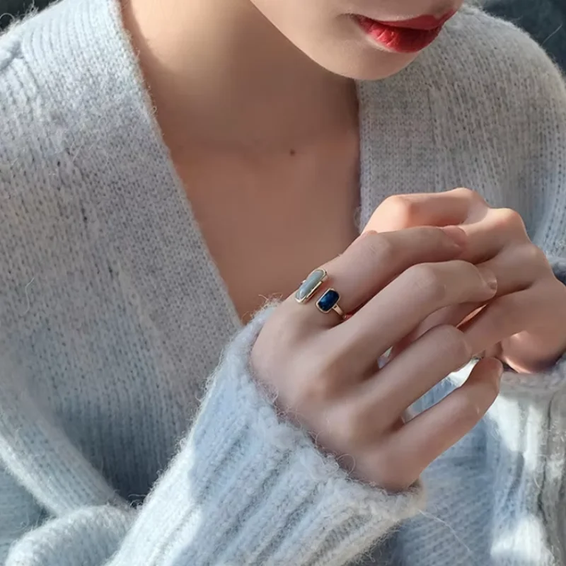 Anel de luxo leve, estilo vint - Vintage Fashion Instagram avaliação e preço