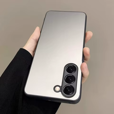 AG Frosted Anti-Scratch Glass Case For Samsung S25 Edge S24 FE S23 S22 S21 S20 FE Note 10 Plus 20 Ultra A55 A54 Shockproof Cover