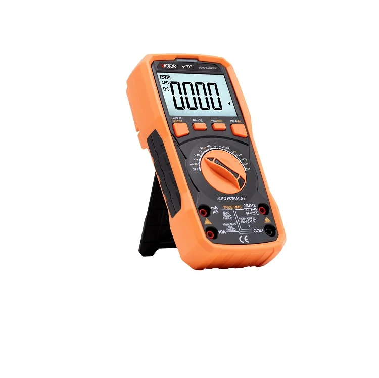 Manufacturer Customized New VC97 AC/DC Voltage And Current Meter Automatic Range True RMS 3999 Count Digital Multimeter