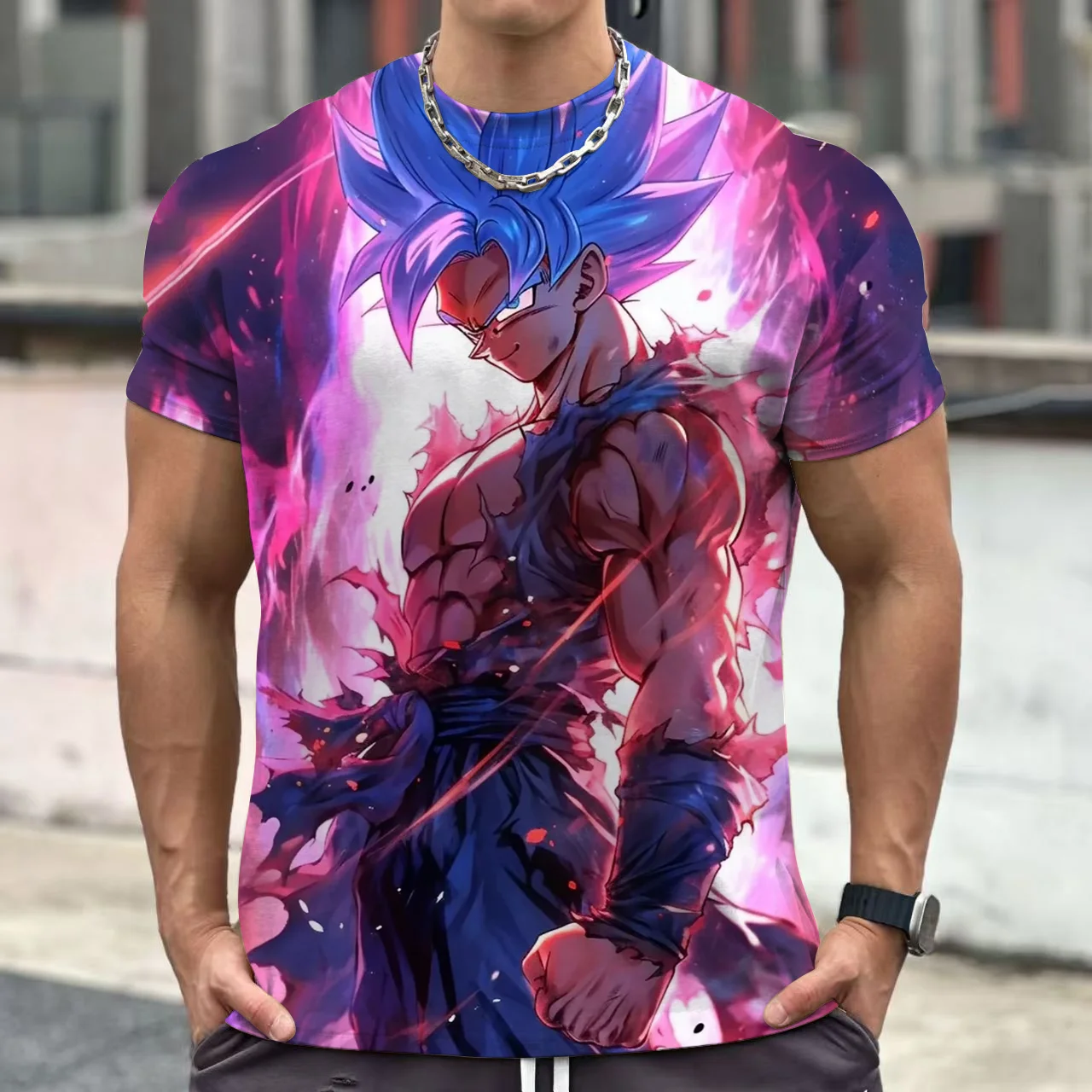 

Dragon Ball Goku Cosplay T Shirts Super Saiyan Boys Kids Clothes Short Sleeve T-shirt White Black Orange Breathable Jersey