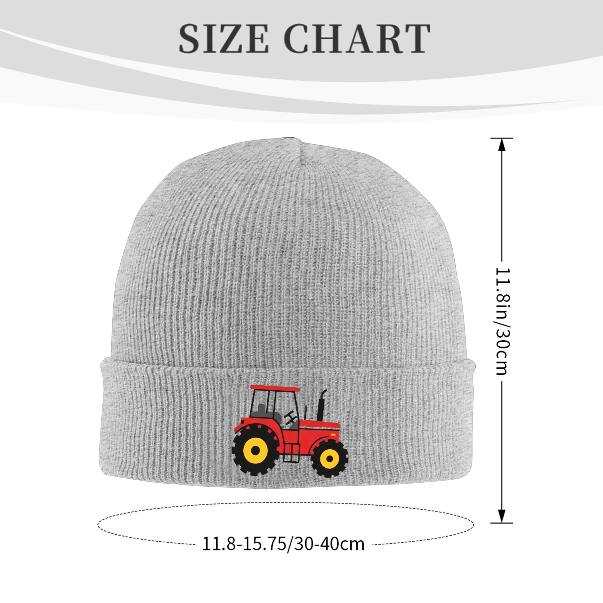 Cute Tractor Winter Skullies Beanies Hat Warm Autumn Knitted Hats Bonnet Caps for Women Men