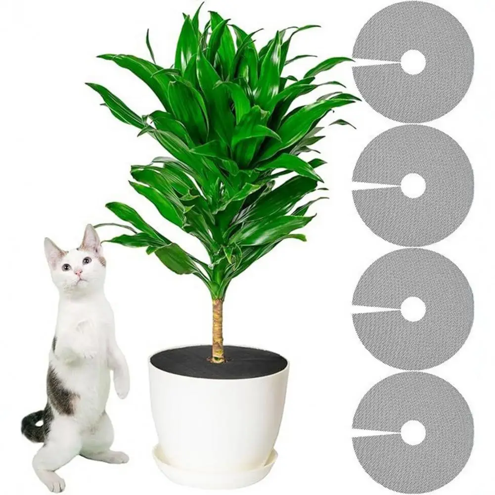 

Plant Pot Protector Plastic Pot Grid Plant Pot Grid Soil Protector Covers for Cat Digging Prevention Baby Safety Set for Indoor