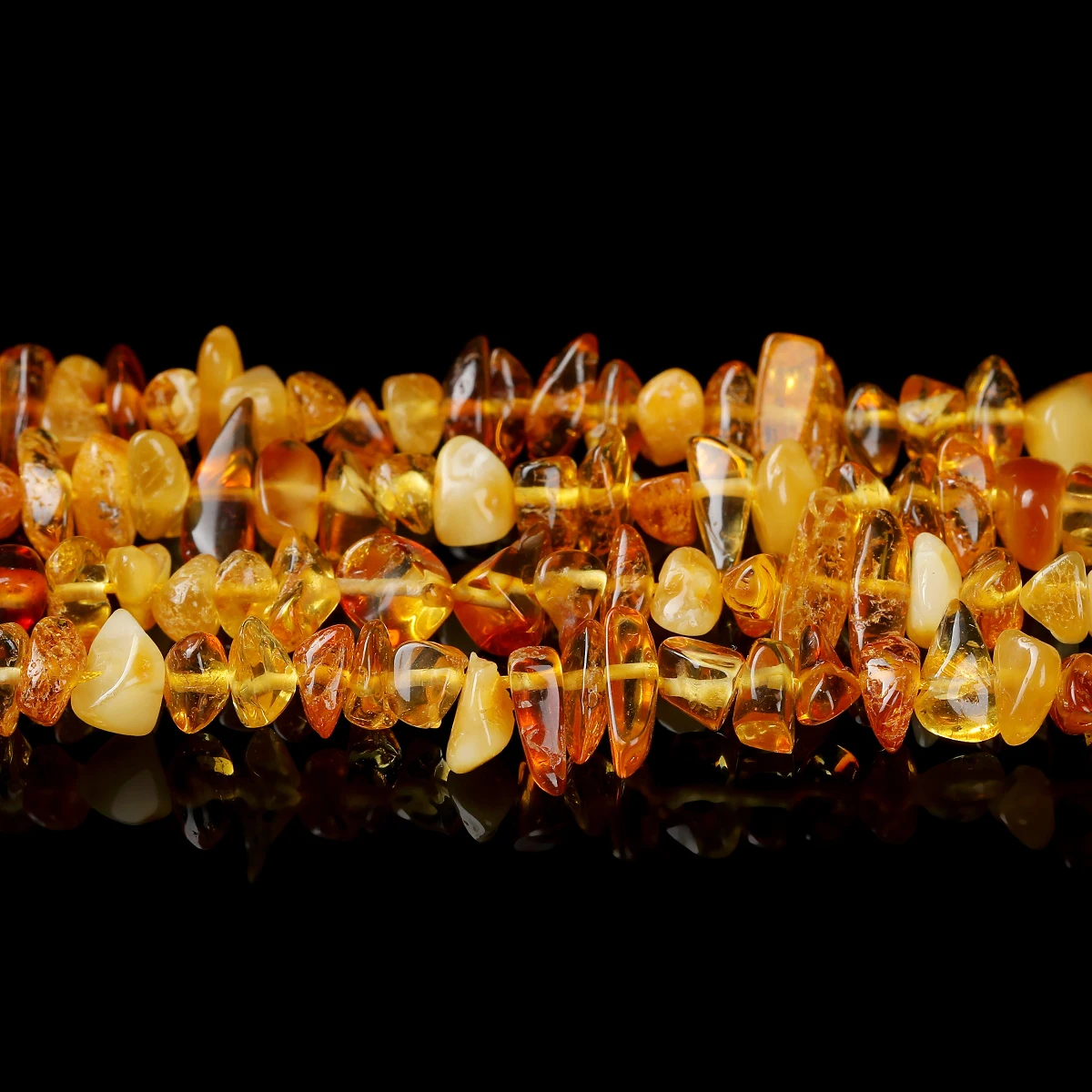 JD Natural Amber Chips Irregular Raw Gemstone Gravels Polished Stones for Handmade DIY Bracelet Choker Earring Jewelry Making
