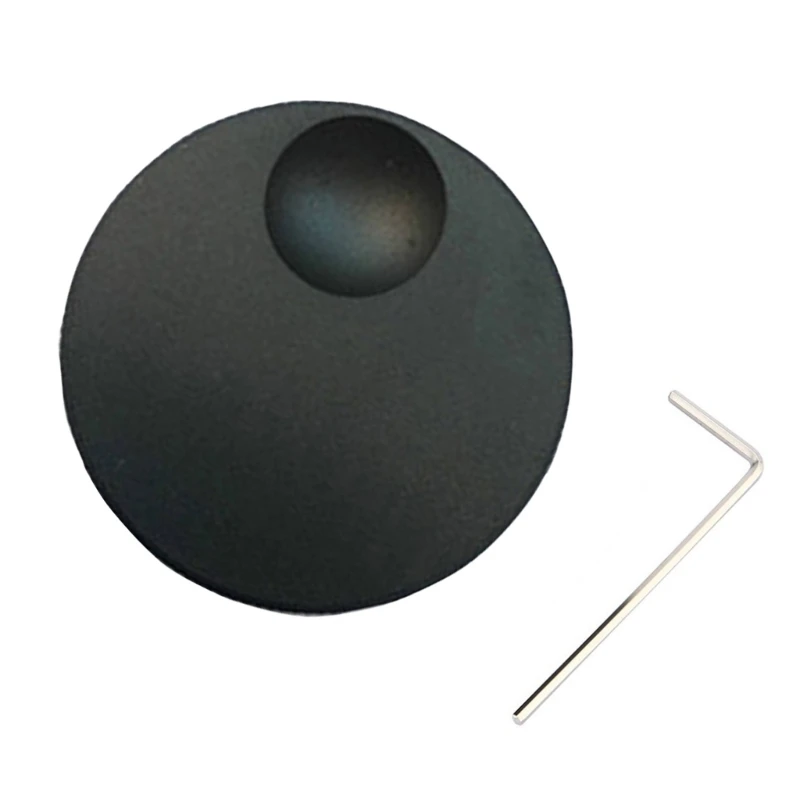 

Volume Control Knob 32x13mm Black Frosted Solid Aluminum Knob Encoders Knob for 6mm Potentiometer Replacement Accessory