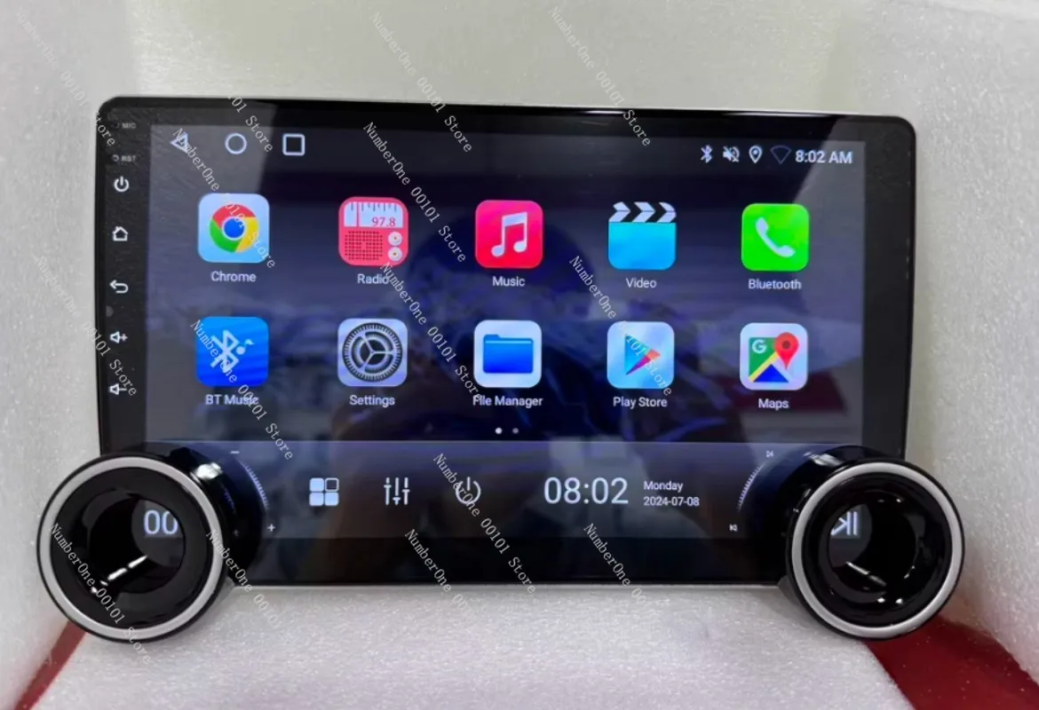 Car Navigation 10.1inch Dual Knob Car Android Navigation System All-in-One Bluetooth MP5 Player