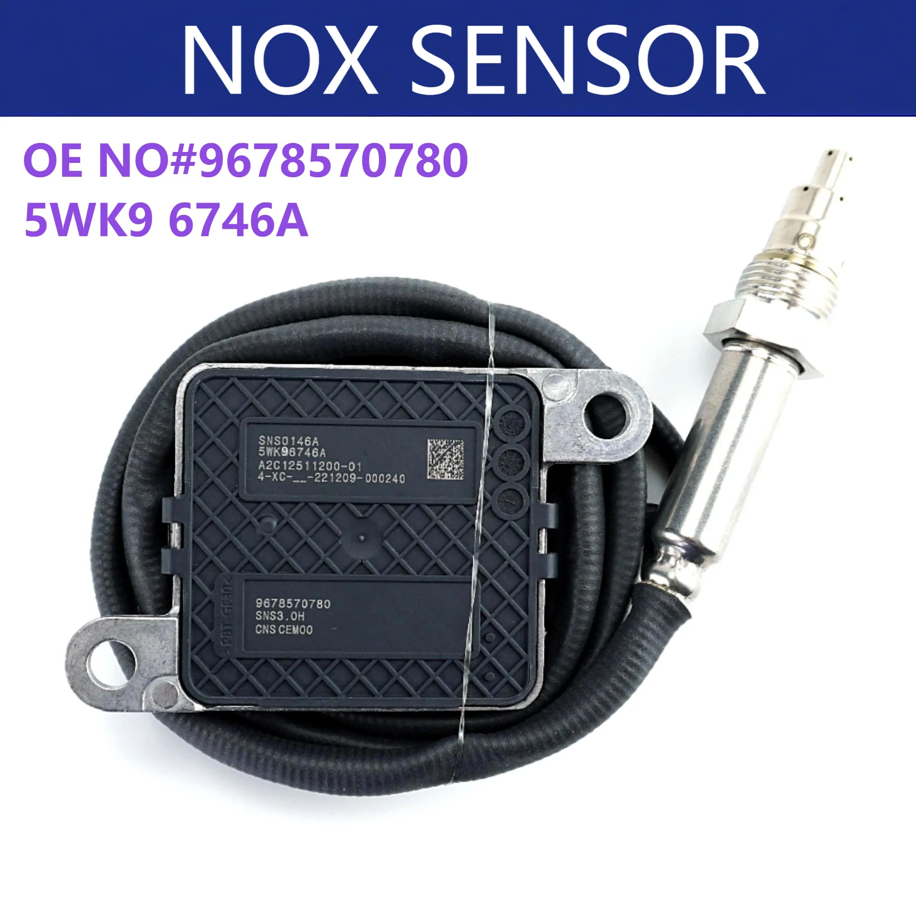 

9678570780 5WK96746A Nitrogen Oxide Sensor Factory Direct Sales Good Price Nox Sensor 5wk9 6746a For Renault Citroen Berlingo C4