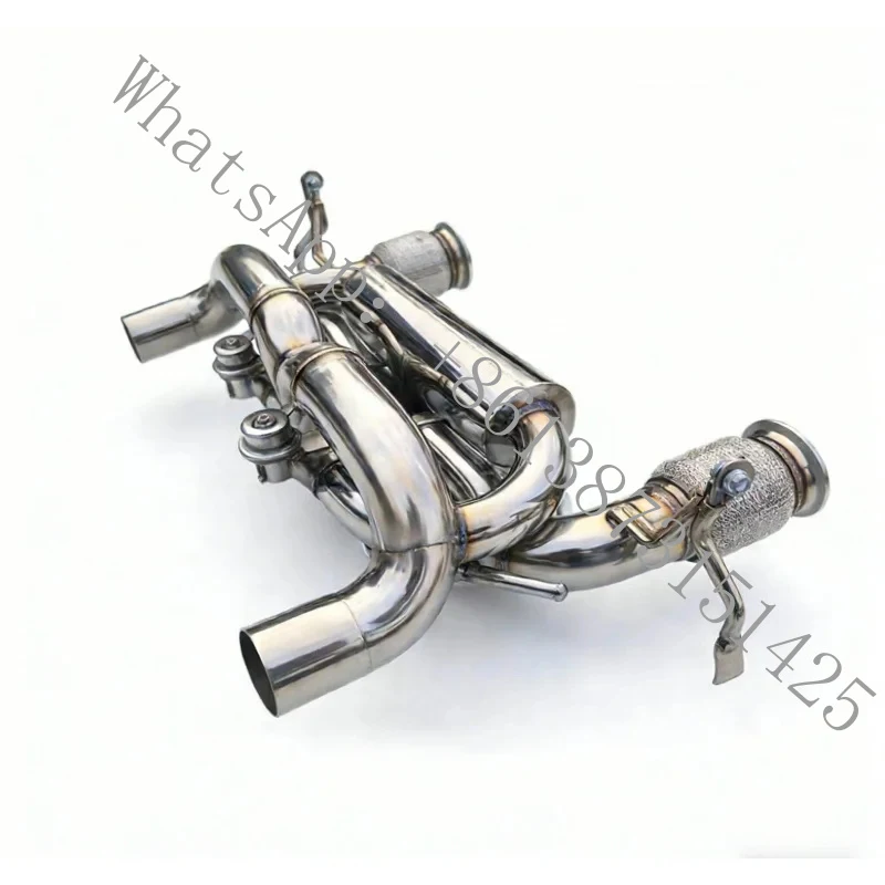

Suitable SS304 Stainless Steel Valved Exhaust System, Axleback & CatBack Huracan EVO 5.2 2019-2024, High Cos