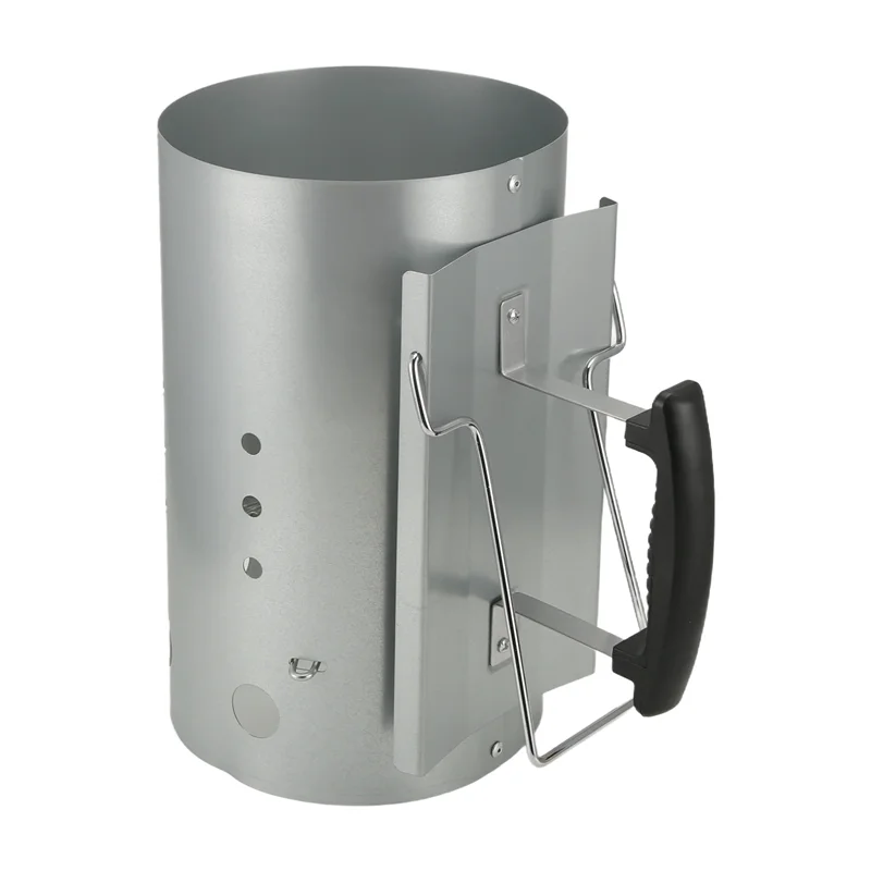 Arrancador de chimenea AED4 con mango de seguridad, chimenea de arranque de carbón para Weber 7416, 12,7 X 8,1 X 12,5 pulgadas