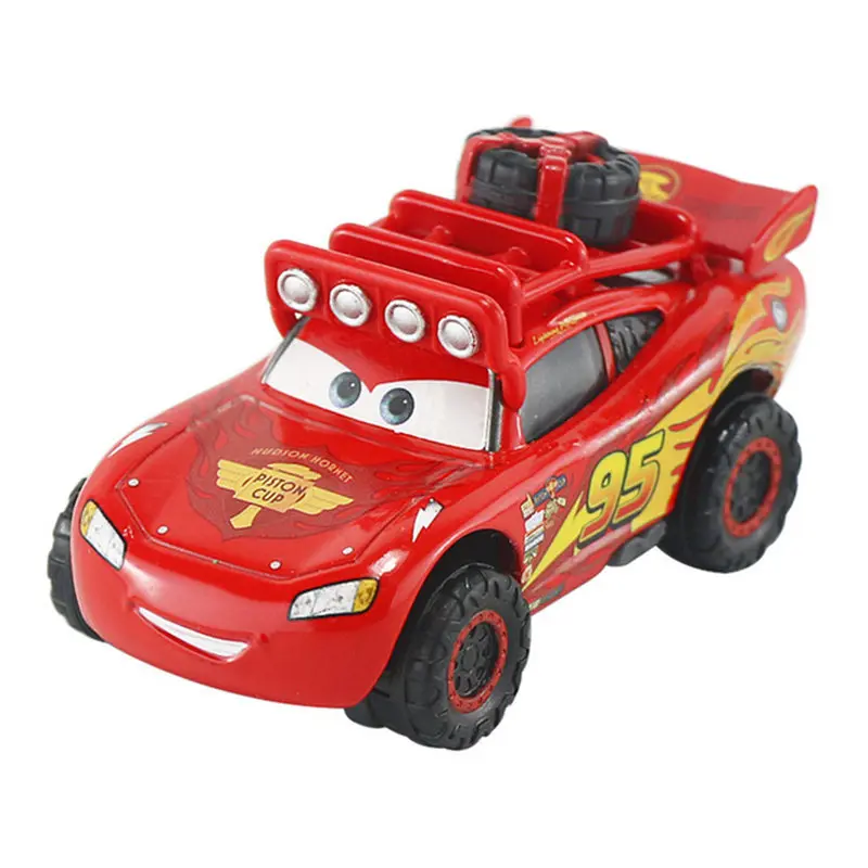 Disney Pixar-Véhicule en alliage métallique moulé sous pression pour enfants, n ° 95 Rains McQueen Cars 2, 3, Mater, Frank Tractor, 1:55, jouets