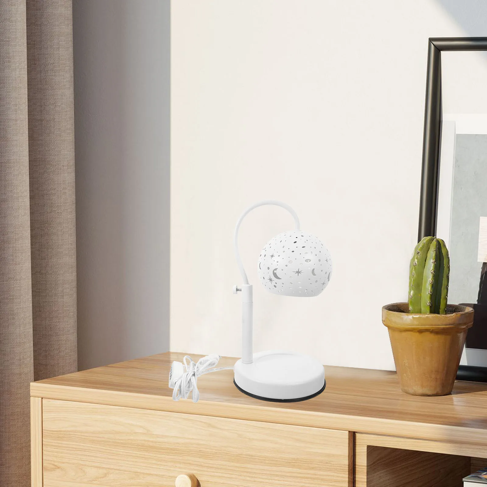 

Warmer Lamp Electric Wax Melt Warmer Adjustable Brightness Timer Function Fragrance Releasing Cozy Atmosphere Led