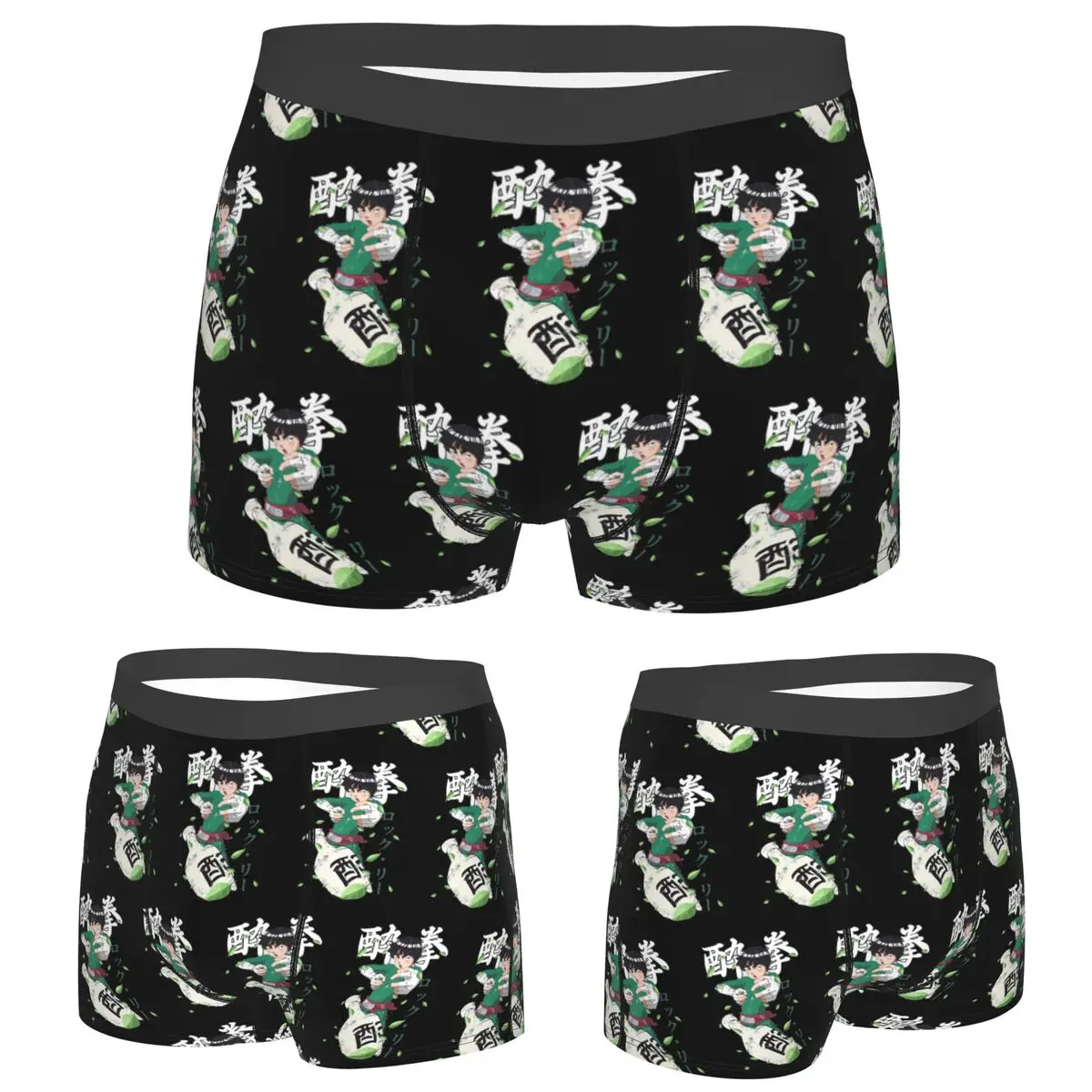 

Boxer Underpants Shorts Rock Lee Panties Men's Ventilate Underwear for Homme Man Boyfriend Gifts